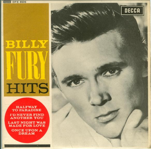 Billy Fury - Hits - Used Vinyl Record 7" image 1