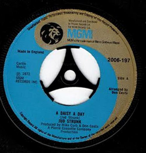Jud Strunk - A Daisy A Day - Used Vinyl Record 7" image 1