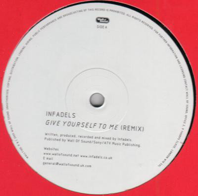 Infadels - Give Yourself To Me / Reality TV - Used Vinyl Record 12" image 1
