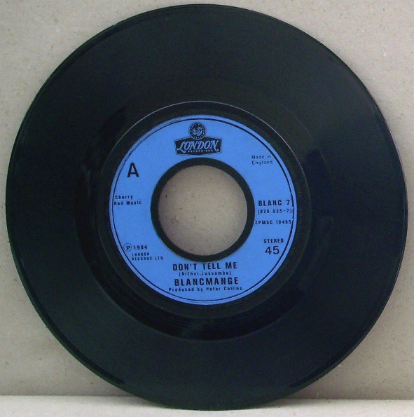 Blancmange - Don't Tell Me - Used Vinyl Record 7" image 1