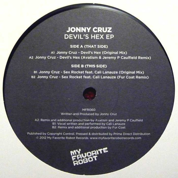 Jonny Cruz - Devil's Hex EP - Vinyl Record 12" image 1