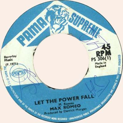 Max Romeo - Let The Power Fall / The Raid - Used Vinyl Record 7" image 1
