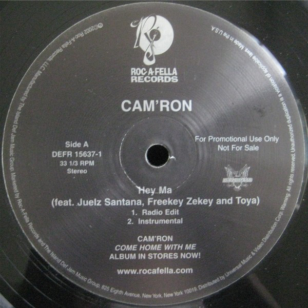 Cam'ron - Hey Ma / Boy Boy - Used Vinyl Record 12" image 1