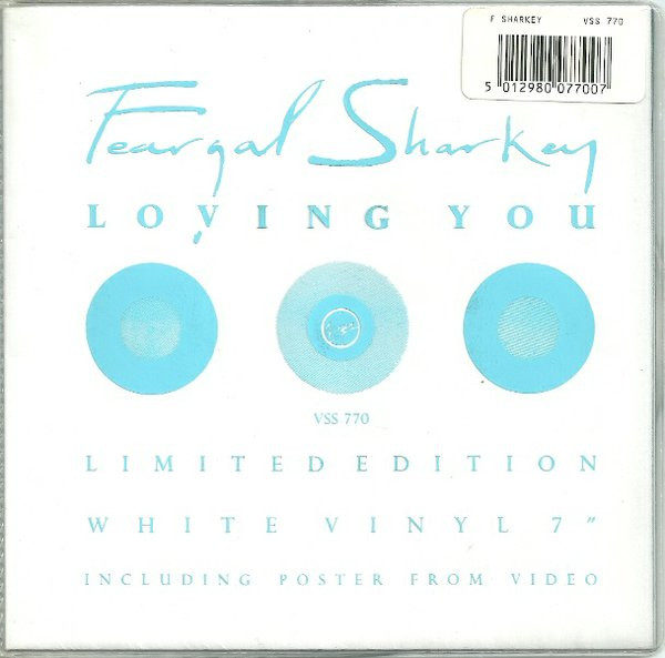 Feargal Sharkey - Loving You - Used Vinyl Record 7" image 1