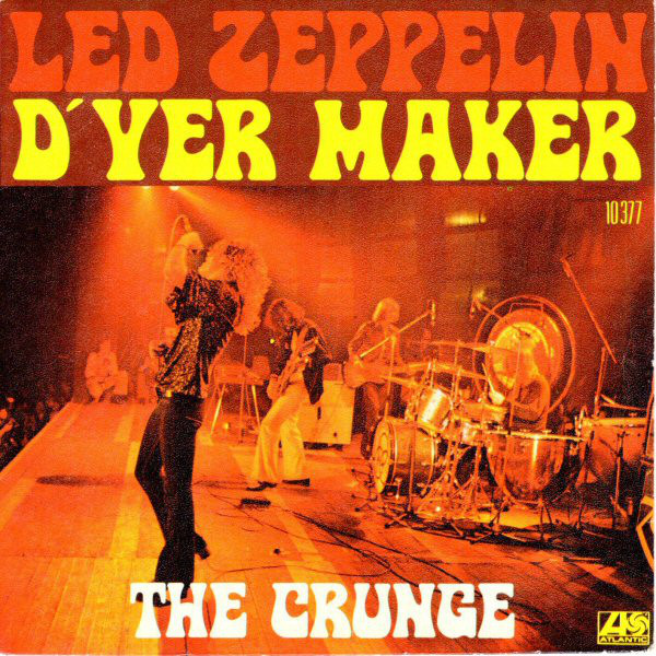 Led Zeppelin - D'yer Mak'er - Used Vinyl Record 7" image 1