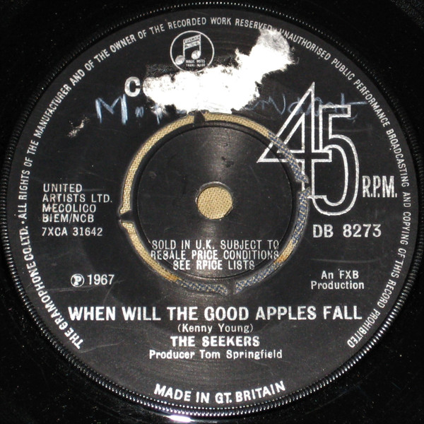 Seekers - When Will The Good Apples Fall - Used Vinyl Record 7" image 1