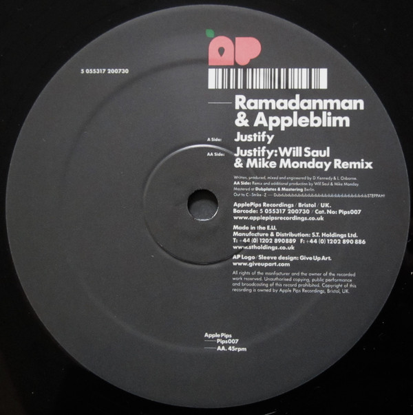 Ramadanman - Justify - Vinyl Record 12" image 1