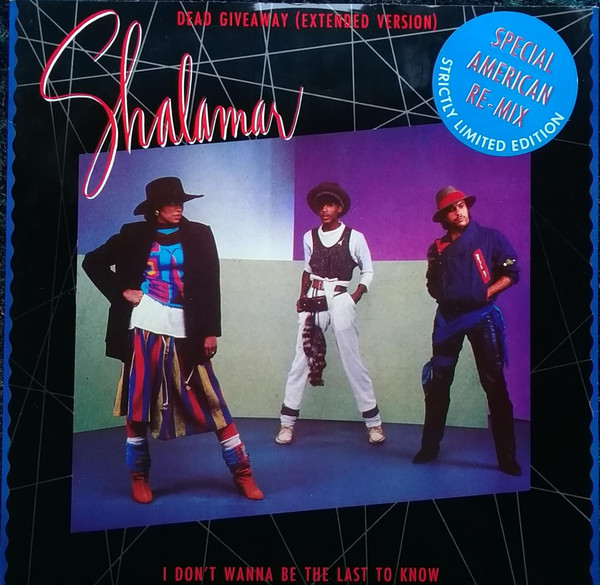 Shalamar - Dead Giveaway - Used Vinyl Record 12" image 1