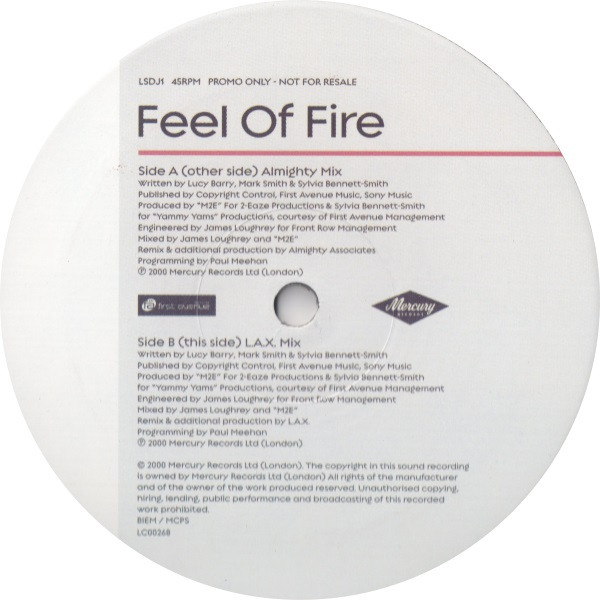 Lucy Skye - Feel Of Fire - Used Vinyl Record 12" image 1