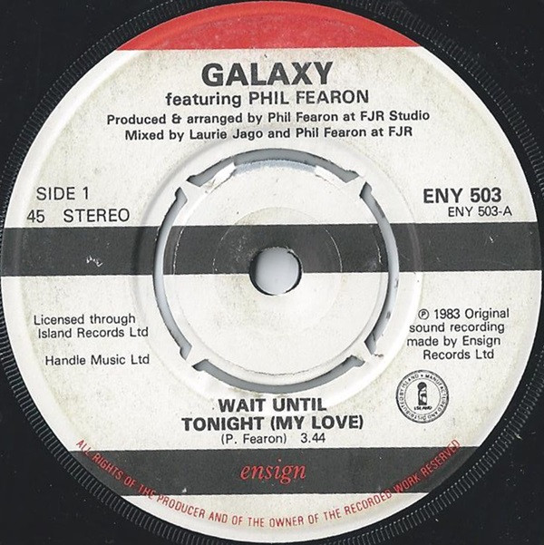 Galaxy - Wait Until Tonight (My Love) - Used Vinyl Record 7" image 1