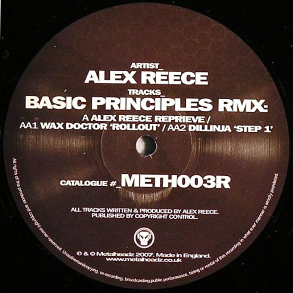 Alex Reece - Basic Principles Rmx - Vinyl Record 12" image 1