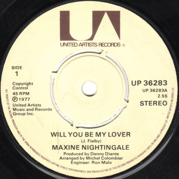 Maxine Nightingale - Will You Be My Lover - Used Vinyl Record 7" image 1