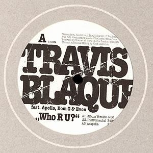 Travis Blaque - Who R U? - Used Vinyl Record 12" image 1
