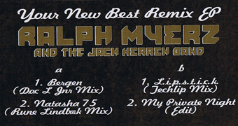 Ralph Myerz & The Ja - Your New Best Remix EP - Used Vinyl Record 12" image 1