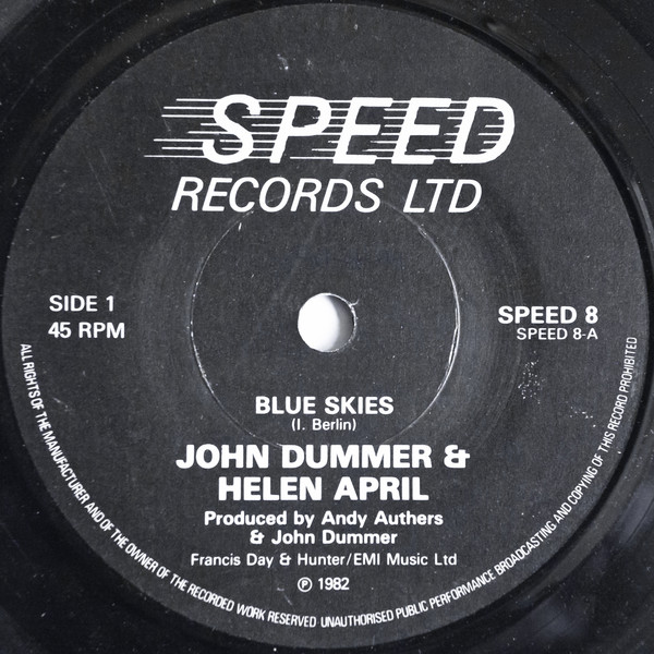 John Dummer - Blue Skies - Used Vinyl Record 7" image 1