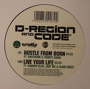 D-Region - Hustle From Born / Live Your Life - Vinyl Record 12" image 1