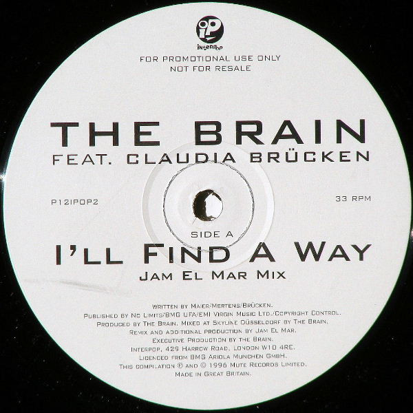 Brain - I'll Find A Way - Used Vinyl Record Promo image 1