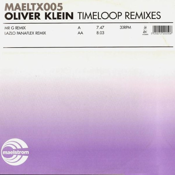 Oliver Klein - Timeloop (Remixes) - Used Vinyl Record 12" image 1