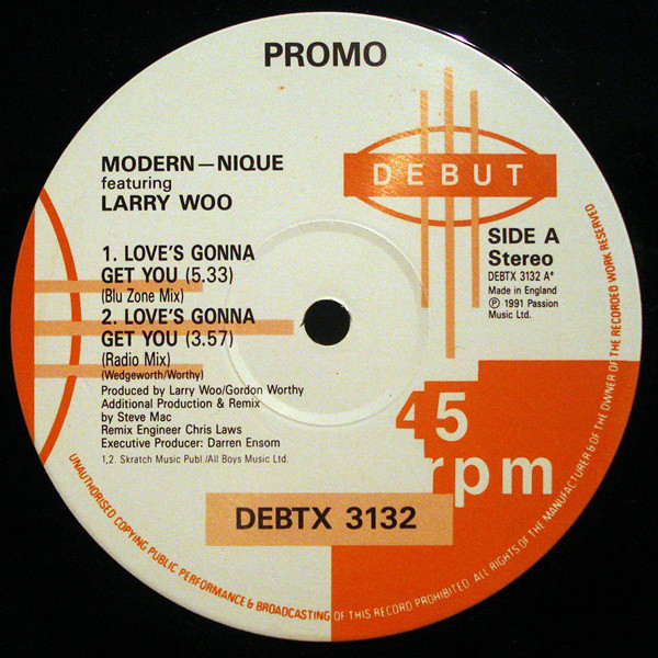 Modern-nique - Love's Gonna Get You - Used Vinyl Record 12" image 1