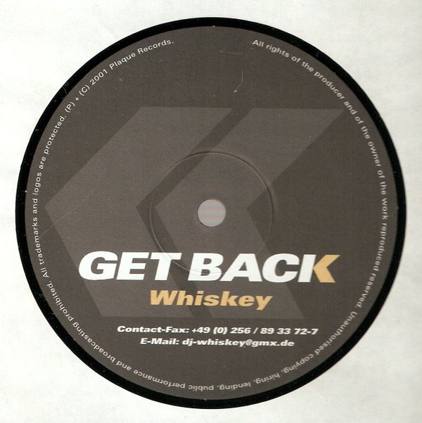 Whiskey - Get Back - Vinyl Record 12" image 1