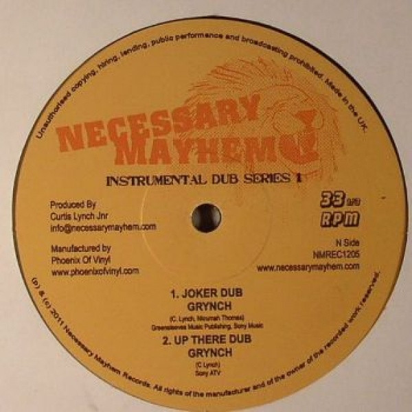 Da Grynch - Instrumental Dub Series 1 - Vinyl Record 12" image 1