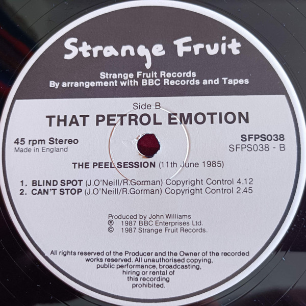 That Petrol Emotion - Peel Sessions - Used Vinyl Record 12" image 1