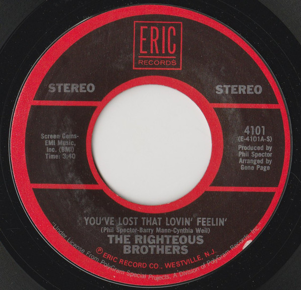Righteous Brothers - You've Lost That Lovin' Feelin' - Used Vinyl Rec image 1