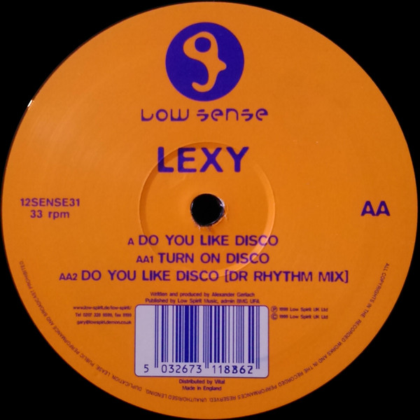 Lexy - Do You Like Disco / Turn On Disco - Used Vinyl Record 12" image 1
