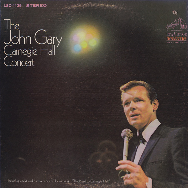 John Gary - Carnegie Hall Concert - Used Vinyl Record image 1
