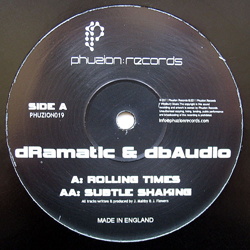 dRamatic & dbAudio - Rolling Times / Subtle Shaking - Vinyl Record 12 image 1