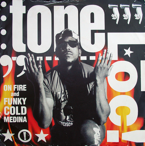 Tone Loc - On Fire / Funky Cold Medina - Used Vinyl Record 7" image 1