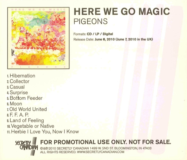 Here We Go Magic - Pigeons - Used CD image 1