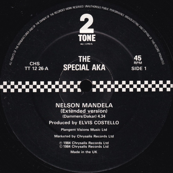 Special AKA - Nelson Mandela - Used Vinyl Record 12" image 1