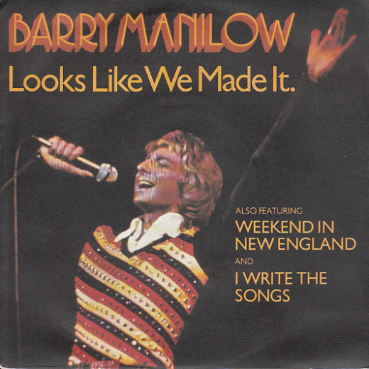 Barry Manilow - Looks Like We Made It - Used Vinyl Record 7" image 1