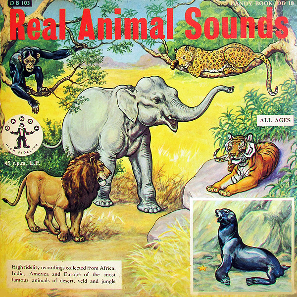 No Artist - Real Animal Sounds - Used Vinyl Record 7" image 1