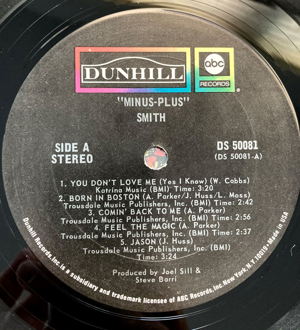 Smith - Minus-Plus - Used Vinyl Record image 1