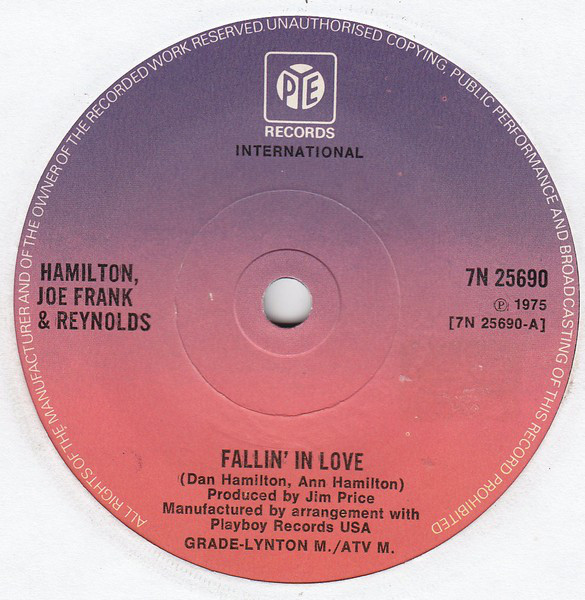 Hamilton - Fallin' In Love - Used Vinyl Record 7" image 1
