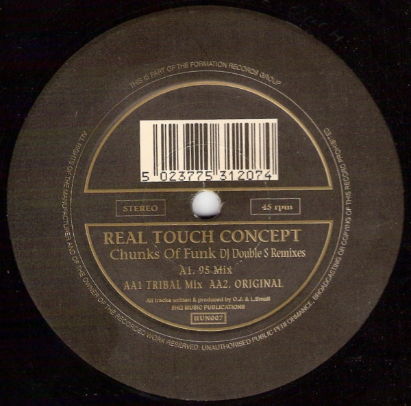 Real Touch Concept - Chunks Of Funk (DJ Double S Remixes) - Vinyl Rec image 1