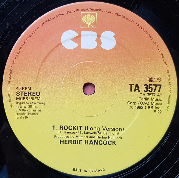 Herbie Hancock - Rockit - Used Vinyl Record 12" image 1