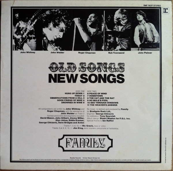 Family - Old Songs, New Songs - Used Vinyl Record image 1