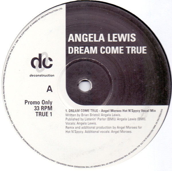 Angela Lewis - Dream Come True - Used Vinyl Record 12" image 1
