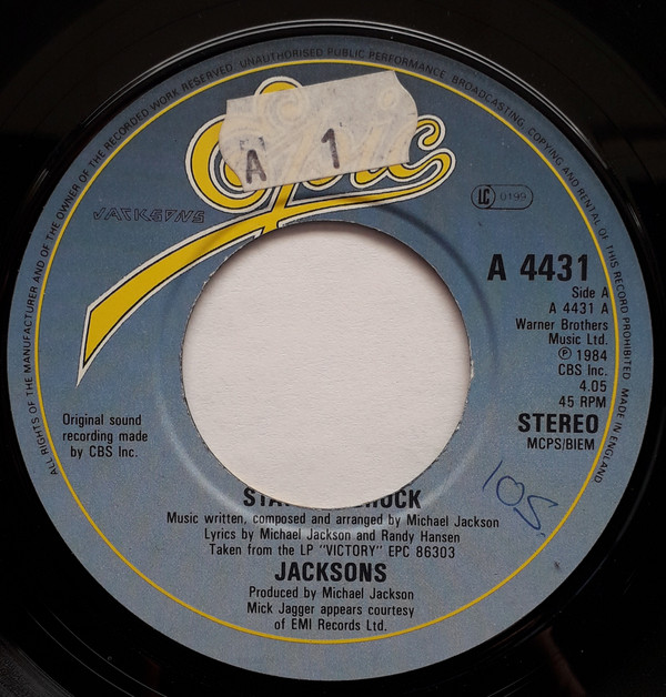 Jacksons - State Of Shock - Used Vinyl Record 7" image 1