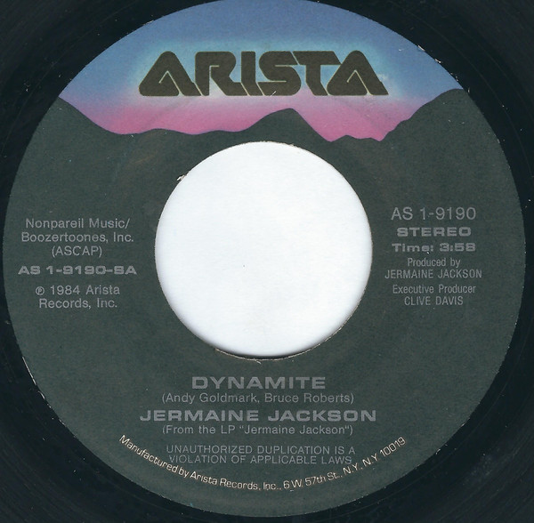 Jermaine Jackson - Dynamite - Used Vinyl Record 7" image 1