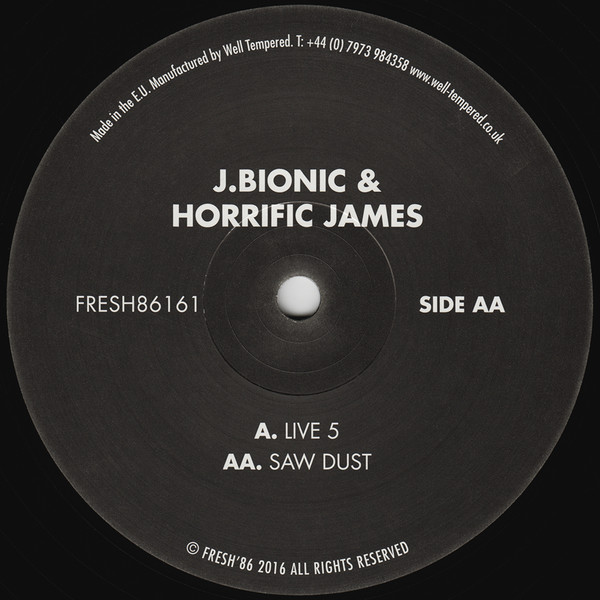 J.Bionic - Live 5 / Saw Dust - Vinyl Record 12" image 1