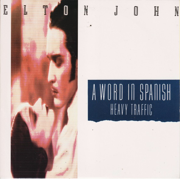 Elton John - A Word In Spanish - Used Vinyl Record 7" image 1