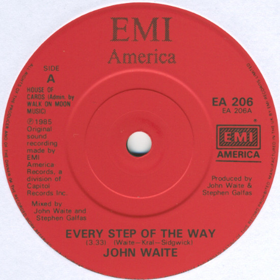 John Waite - Every Step Of The Way - Used Vinyl Record 7" image 1