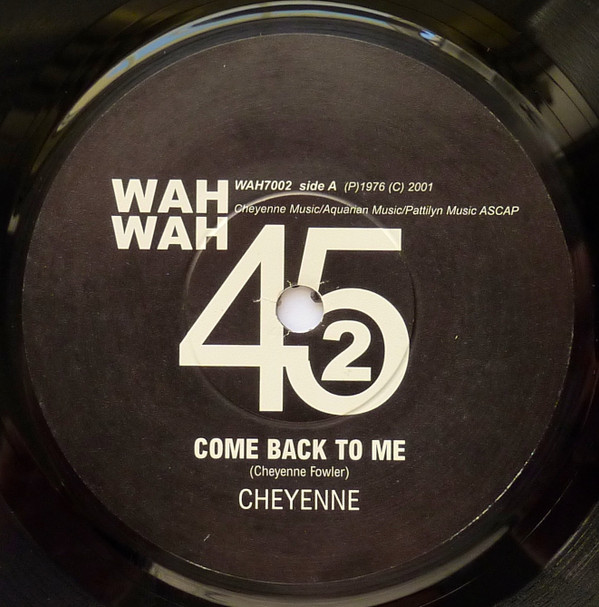 Cheyenne - Come Back To Me / 151 Rome Proof - Used Vinyl Record 7" image 1