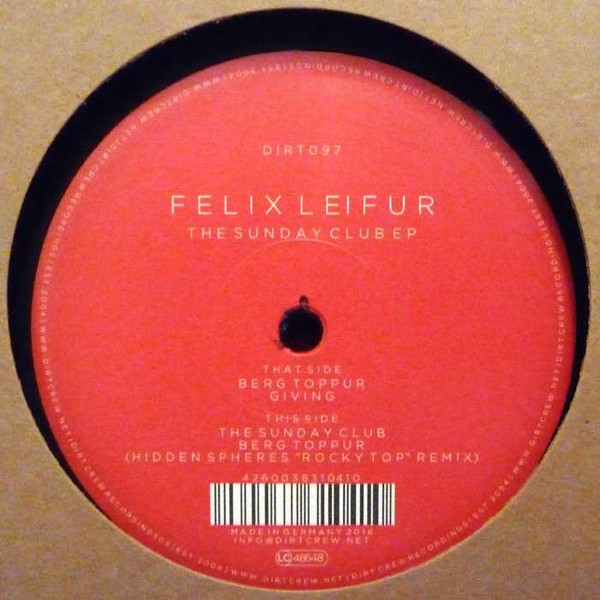 Felix Leifur - Sunday Club EP - Vinyl Record 12" image 1