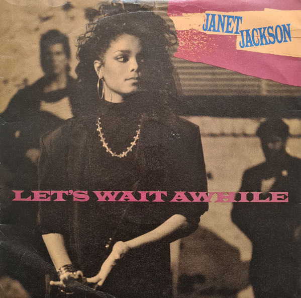 Janet Jackson - Let's Wait Awhile - Used Vinyl Record 7" image 1
