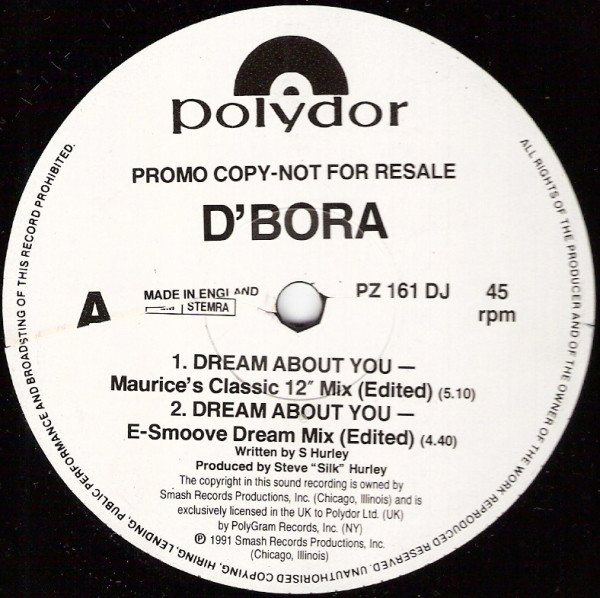 D'Bora - Dream About You - Used Vinyl Record 12" image 1
